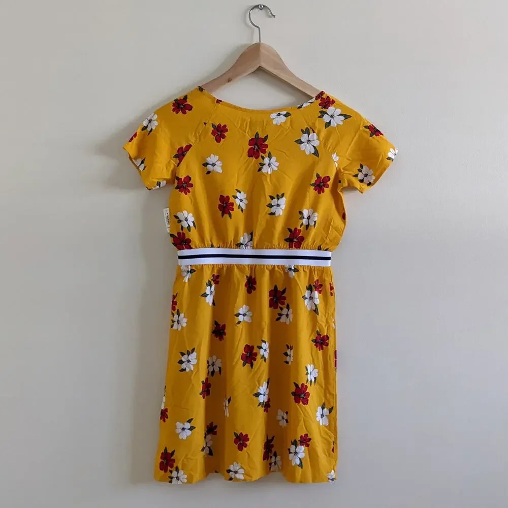 ON Yellow Floral Dress Sz L/10/12